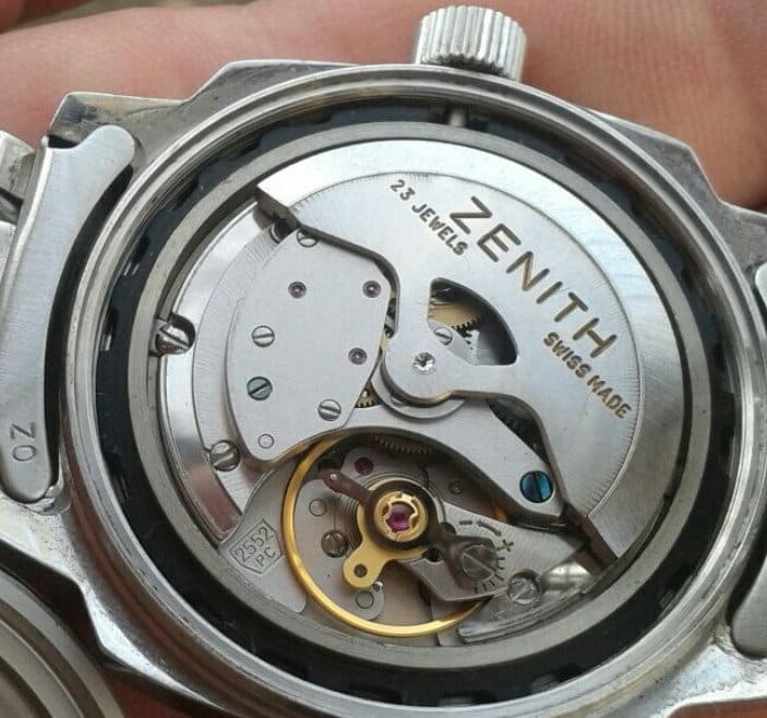 Zenith caliber 2552pc movement - specifications and photo