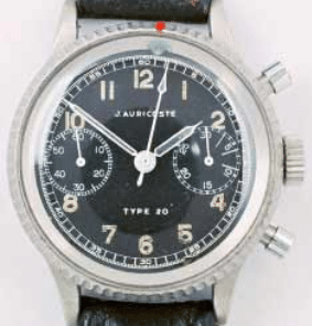 Auricoste Type 20 vintage chronograph men’s watch