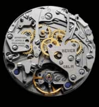 Heuer caliber 11 movement – specifications and photo