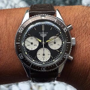 Vintage Heuer Triple Chronograph Watch ref. 2446 2nd Execution 1964