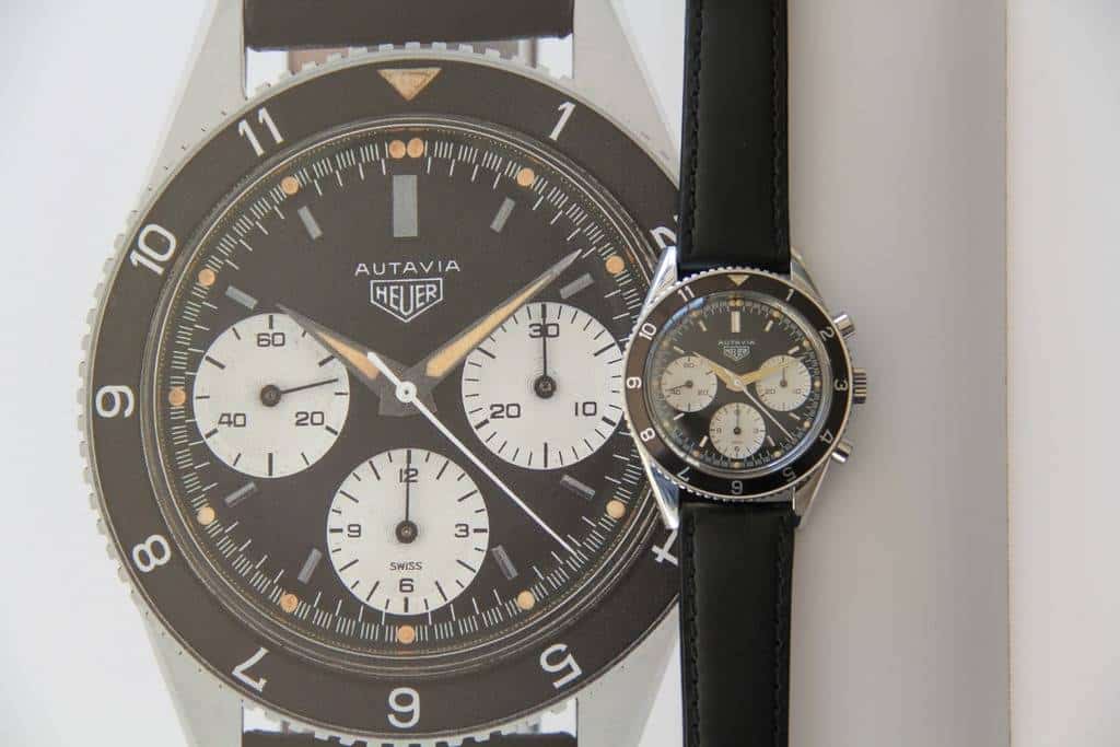 Vintage Heuer Triple Chronograph Watch ref. 2446 2nd Execution 1964