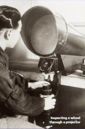 Inspecting a wheel through a projector - Citizen Watches