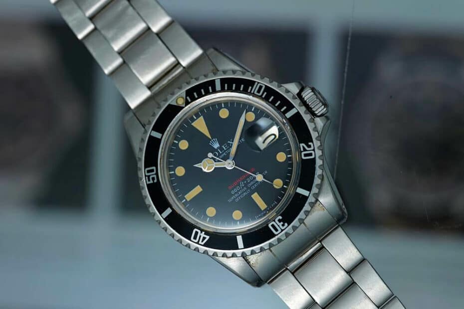 rolex submariner 1680 red sub
