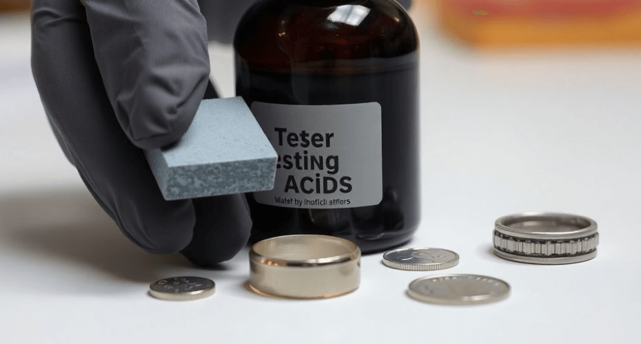 what are test acids for silver