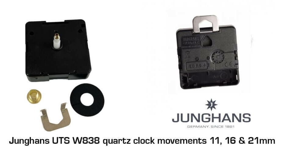 junghans uts w838 movement sizes explained for clock repair
