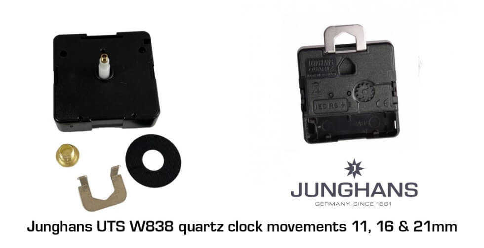 junghans uts w838 movement sizes explained for clock repair