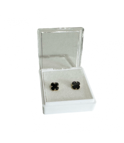 Buzzufy Small Plastic Jewelry Box with Clear Lid
