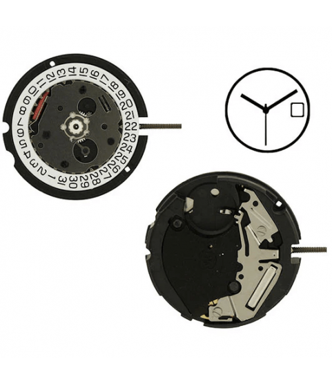 ETA 803.112 quartz movement with date on 6 o'clock H2= 176