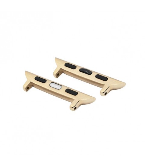Adapter for Apple Watch Hirsch, Gold, Attachment width in 22 mm, ref. AD1000-1-44