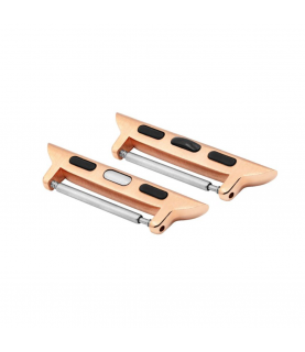 Hirsch Apple Watch strap rose gold adapter AD1000-7-40, Attachment width in 22 mm