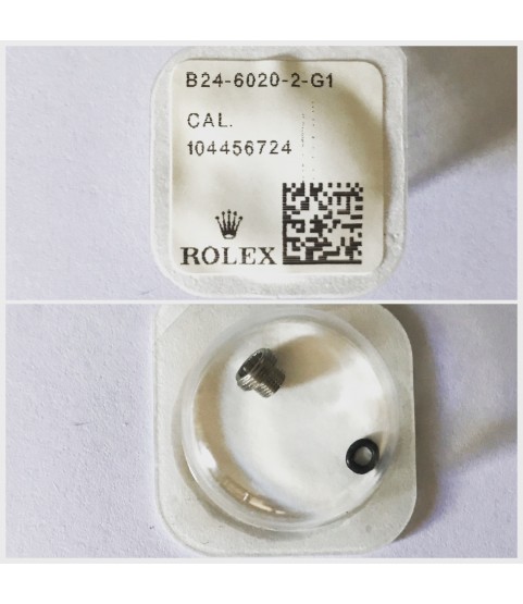 New Rolex steel tube crown part B24-6020-G1 6mm