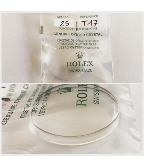 New Rolex 6538, 5510 25-T17 dome crystal glass (old production)