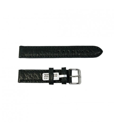 Camel Bison watch black leather strap 18mm