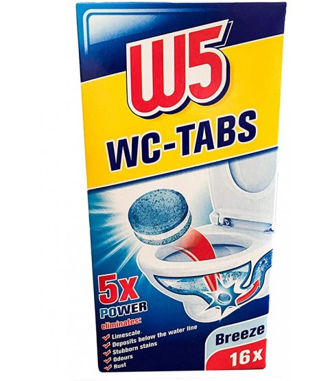 W5 WC Tabs Breeze 16x in Box Toilet Cleaner