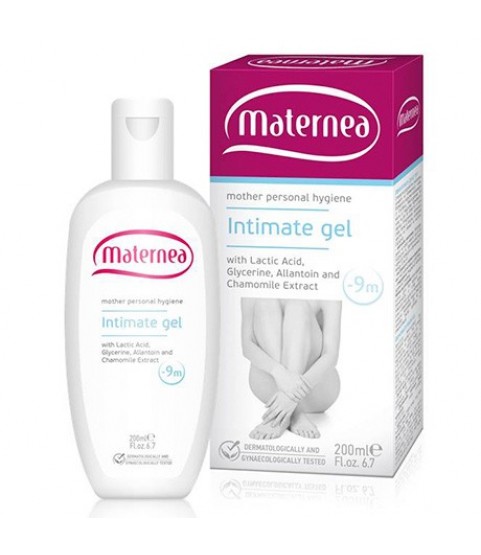 Maternea Mother Skin Care Feminine Wash Intimate Gel with Lactic Acid, Glycerine, Allantoin & Chamomile Extract 200ml / Maternea Intimate Gel 200 ml