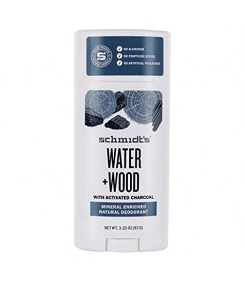 Schmidts Natural Deodorant Water Woods Activated Charcoal 92gr