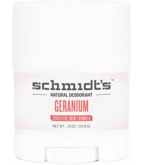 Schmidt’s Deodorant Geranium Flower stick travel size 19.8g  0.7 oz