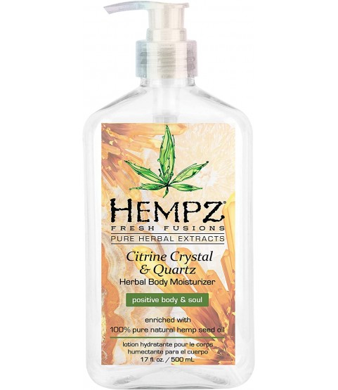 Hempz Fresh fusions citrine crystal & quartz herbal body moisturizer 500ml