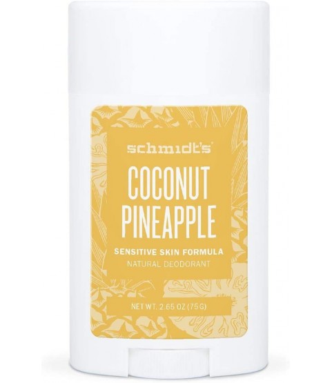 Schmidt's Naturals Deodorant stick for sensitive skin coconut and Pineapple 75 gr.