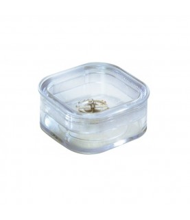 Bergeon 6799-1 elastic membrane box for watch parts 39 x 39 x 17.8mm