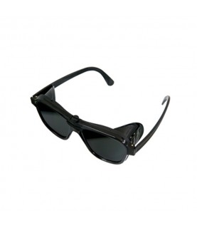 Protective goggles for work dark green glasses with fixed side shields