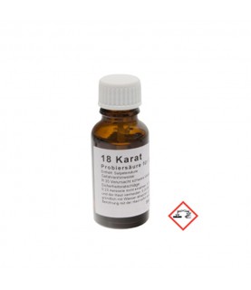 Test Acid for Gold 18k 750 Goldsmith 20ml Germany