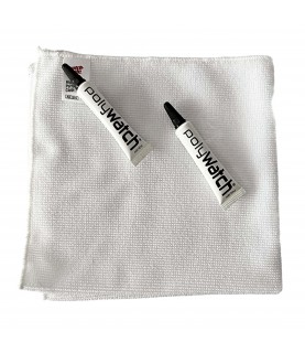 2X PolyWatch Plastic Watch Crystal Scratch Remover Polish with high Performance Wipe