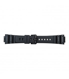 Casio 16mm black rubber strap DW-6900-1V, DW-6900-1VQ, DW-6900-1VUQ, DW-6900G-1V, DW-6900G-1VUQ 71604262