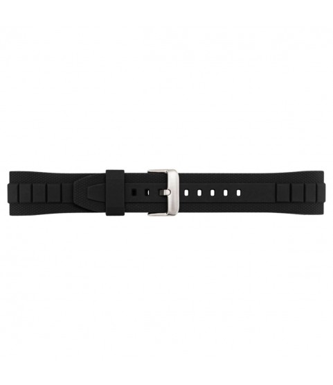 Casio 10328600 black rubber strap 20mm MTF-E001-1AV, MTF-E001-7AV, MTF-E002-7AV and MTF-E002B-1AV