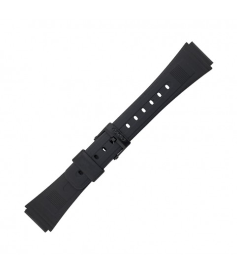 Casio plastic black watch strap 70603451 for DBA-80-1K, DBA-80-N1, DBA-80-N1D, 19 mm
