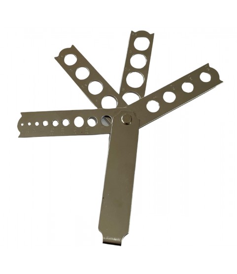Diamond gauge with different holes for measuring precious stones 0.01 to 6 ct