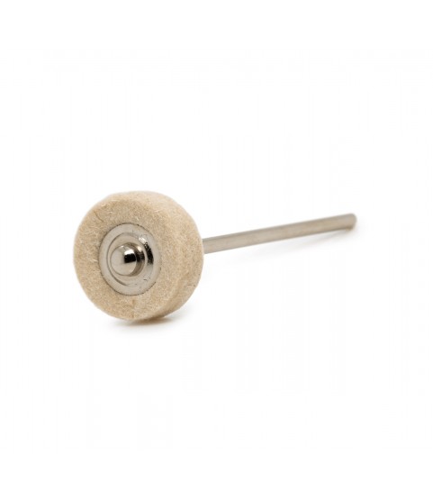 Felt polisher soft white wheel, Ø 21 mm, HP shaft