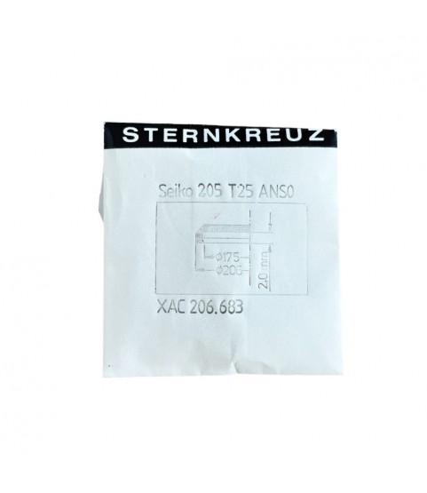 New Seiko XAC 206.683 crystal glass part 205T25ANS0