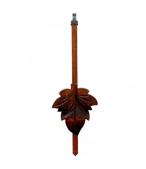 Pendulum for cuckoo clocks dark brown 210 mm with rod and fitting 68 x​ 72 mm