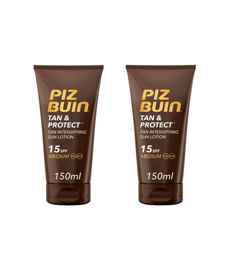 PIZ BUIN – Tan & Protect Tan Intensifying Lotion SPF 15 150ml Pack of 2