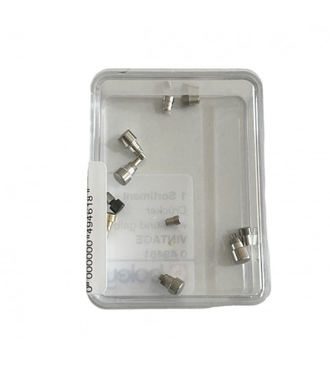Set of 10 chronograph push buttons for vintage watches