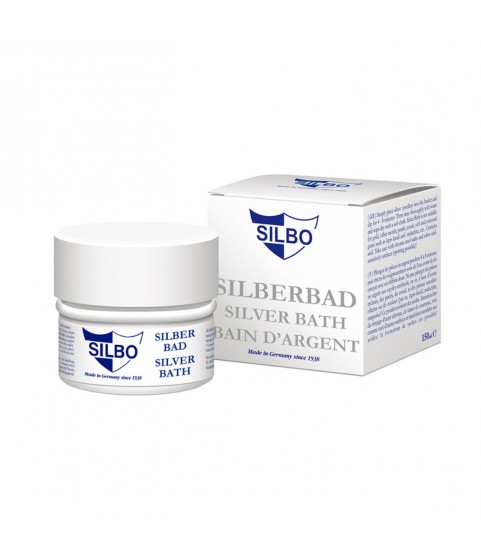 Silbo silver bath for rings, chains, bracelets and earrings 150 ml