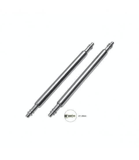 Spring bars shape H/21 with double flange 22 mm, 1.50 mm