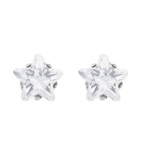 Studex Tiffany Cubic Zirconia star white earrings ear-studs 7522-0402