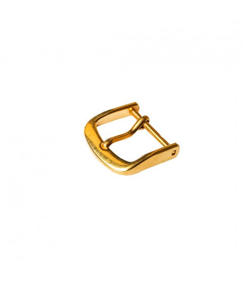Yellow gold plated buckle for leather strap closure chrono unisex gold spring bar 20 mm