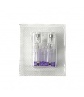 1 pair ear studs Easy Piercy Classic, white, brilliant imitation