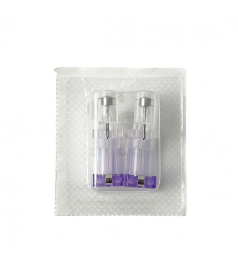1 pair ear studs Easy Piercy Classic, white, brilliant imitation