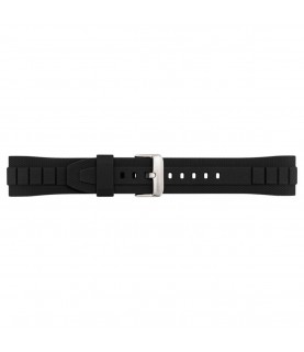 Casio 10328600 black rubber strap 20mm MTF-E001-1AV, MTF-E001-7AV, MTF-E002-7AV and MTF-E002B-1AV