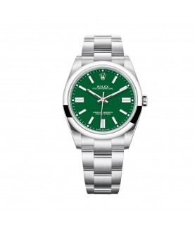 New Rolex 124300 Oyster Perpetual men's watch with green dial full set 2022 41mm