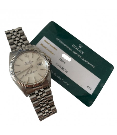 Rolex Datejust 16014 automatic men’s watch 18K white gold bezel