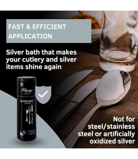 Hagerty Silver Bath Cleaner Dip for Silver and Silver-Plated Cutlery, 580 ml