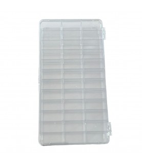 Selection box with hinged lid 36 compartments