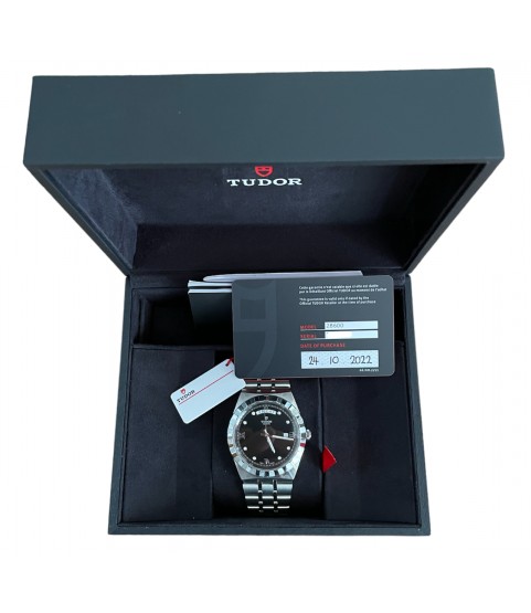 New Tudor Royal M28600-0004 black dial with diamonds 41 mm 2022