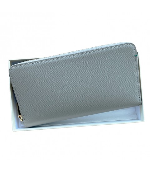 New Rolex leather women grey long wallet 2022
