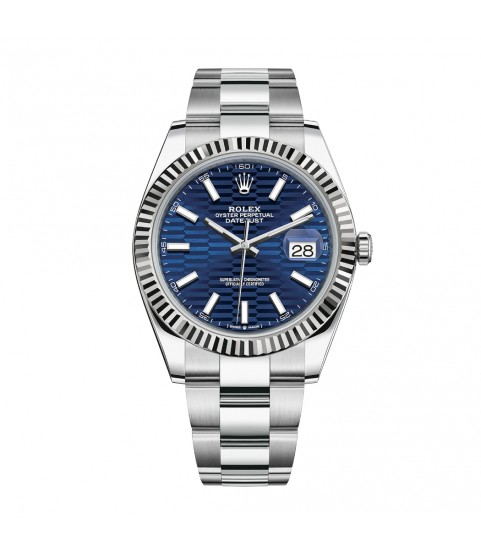 New Rolex Datejust 126334 Blue Motif dial men's watch 41 mm full set 2022